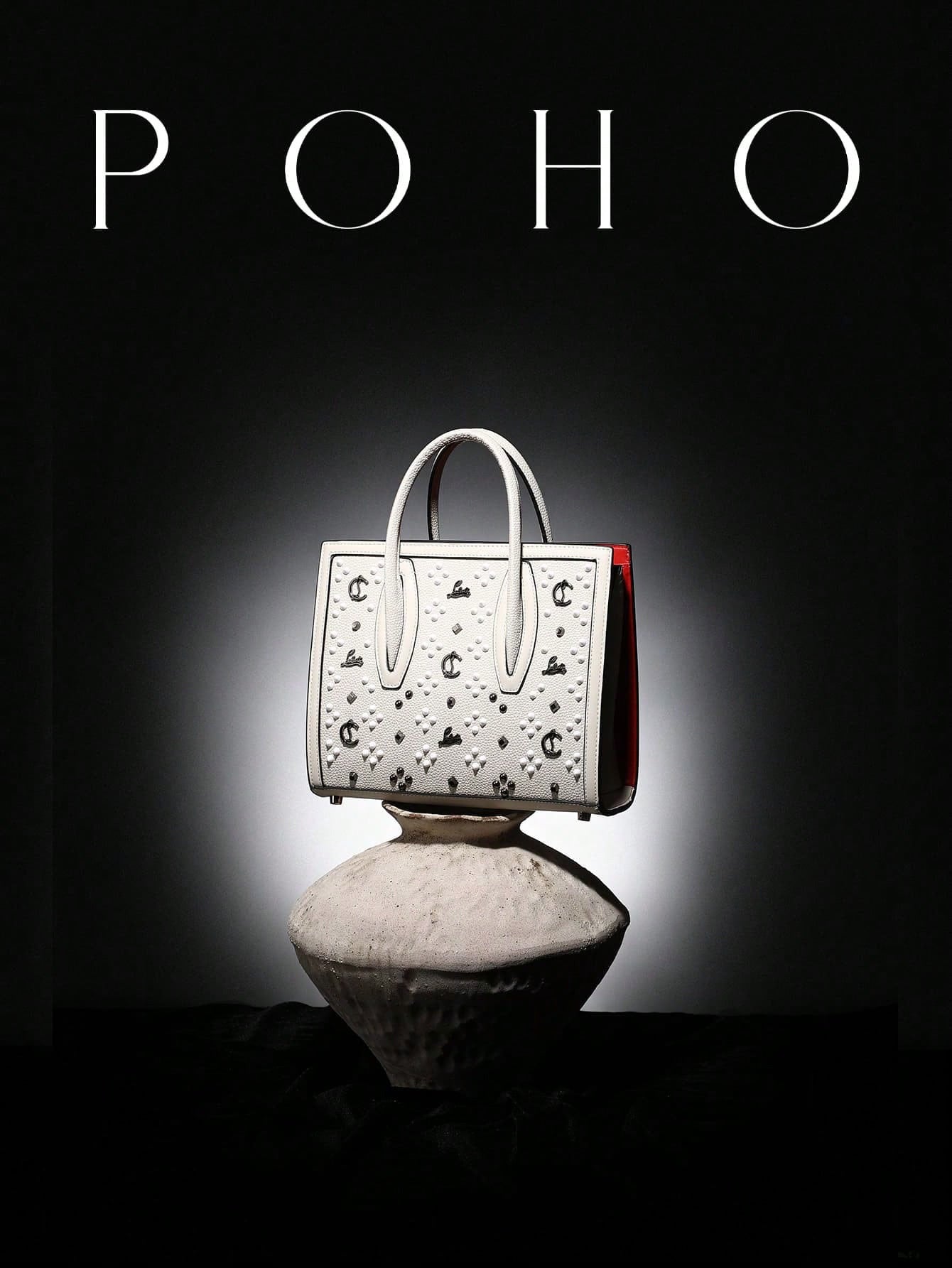 Women's Source Retro Trendy High Quality Fashion Banquet Rivet Tote Bag