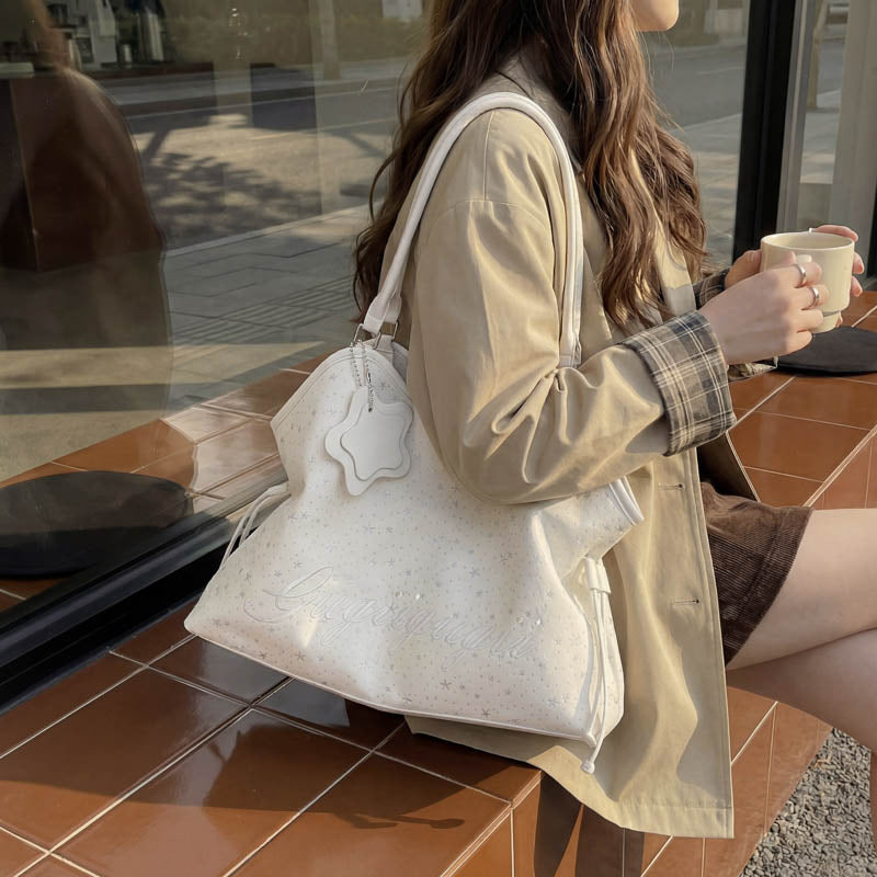 Women's Canvas Springtide Minority Commuter Portable Underarm Tote Bags
