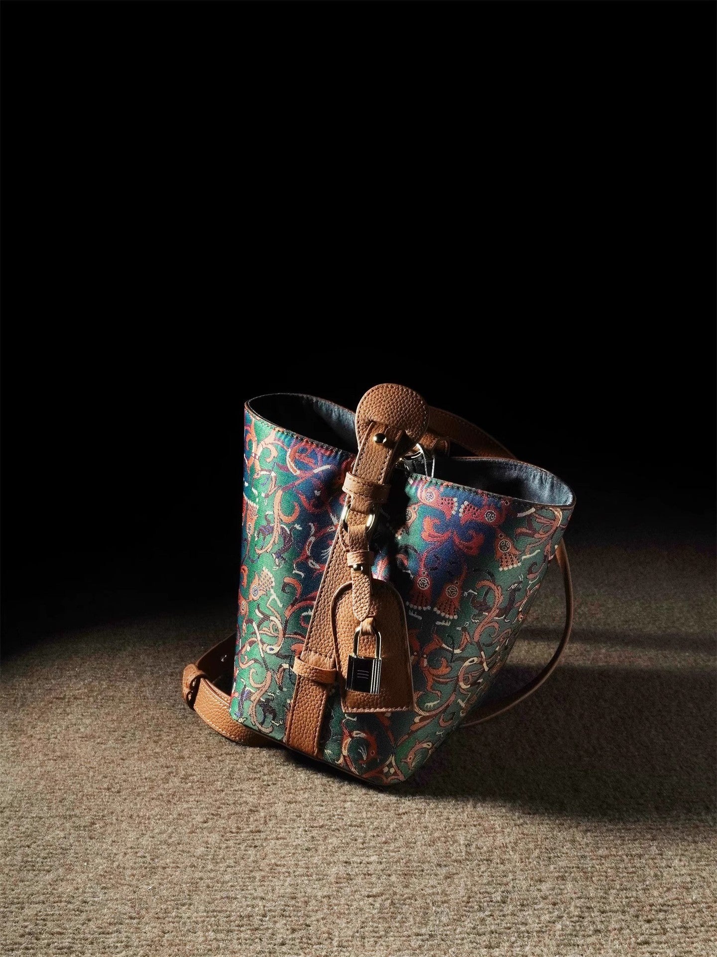 Basket National Cheongsam Song Dynasty Brocade Women's Messenger Bag