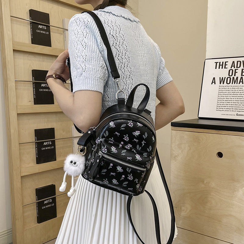 Women's Printed Double Cute Wild Simple Women's Backpack