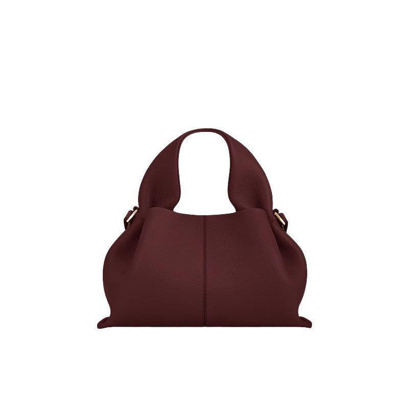 Women's Niche Dumpling French Retro High-grade Portable Women's Messenger Bag