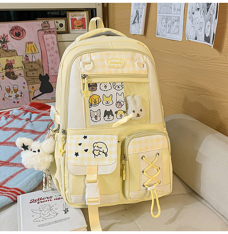 Cute Cartoon Style College Junior Lightweight Large Backpacks