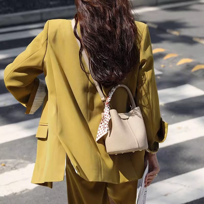 Fashion Durable Women's High-grade Mini Portable Bucket Bag