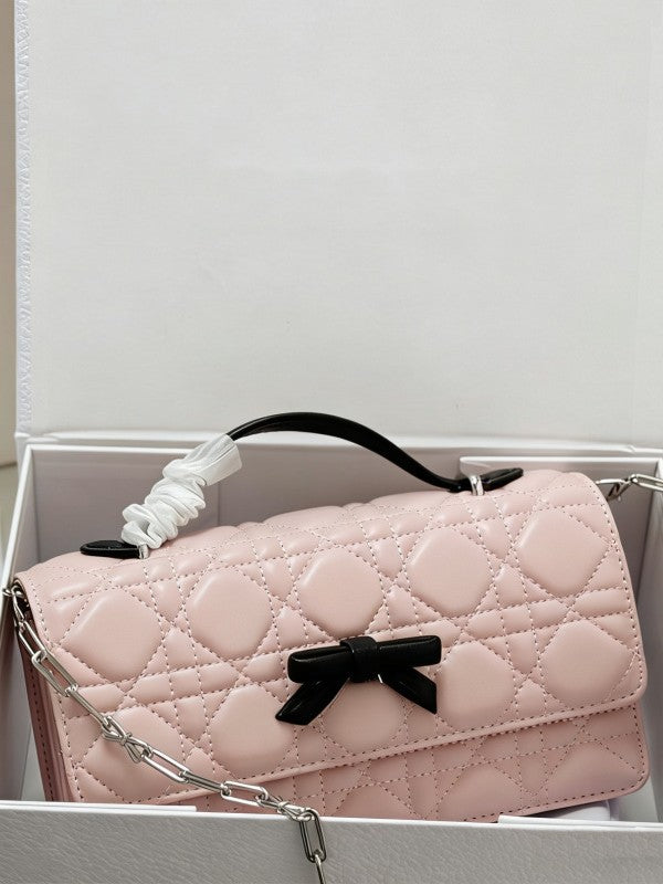 Elegant Women's Bow Rhombus Chain Fashion Women's Messenger Bag