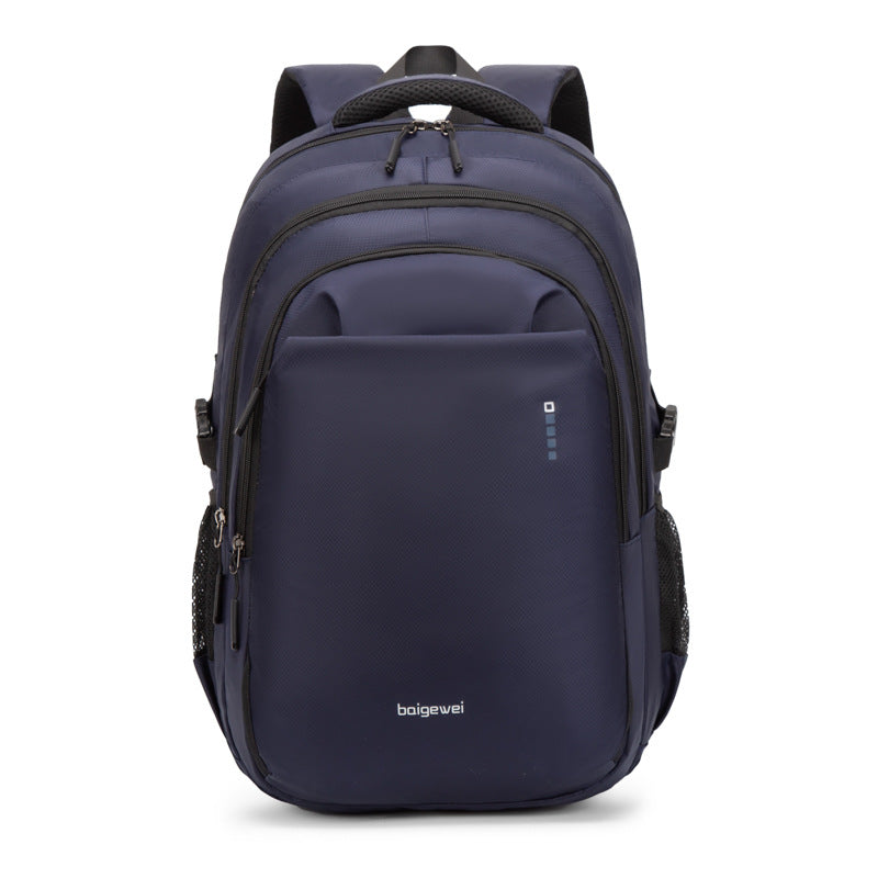 Men's Business Computer Simple Solid Color Multifunctional Backpacks