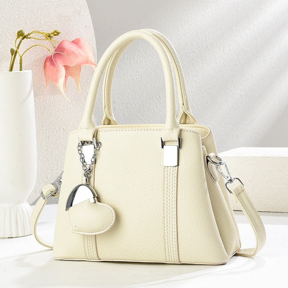 Classic Casual Simple Solid Color Mother Women's Shoulder Bag