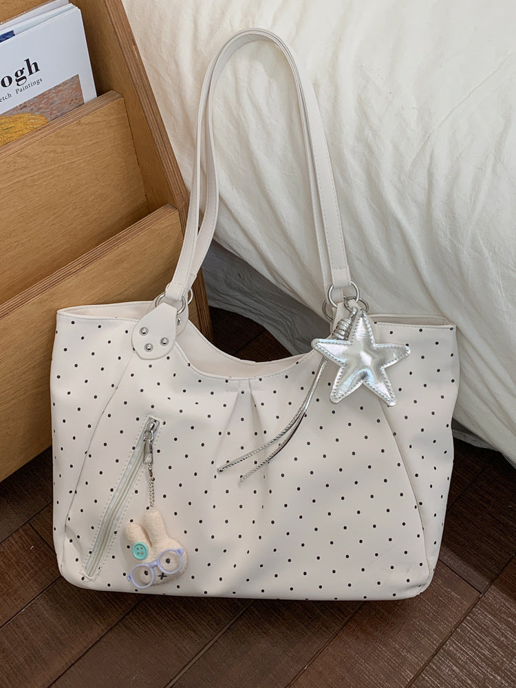 Women's Polka Dot Spring Leisure Fashion Best-selling Class Commuter Large Tote Bag