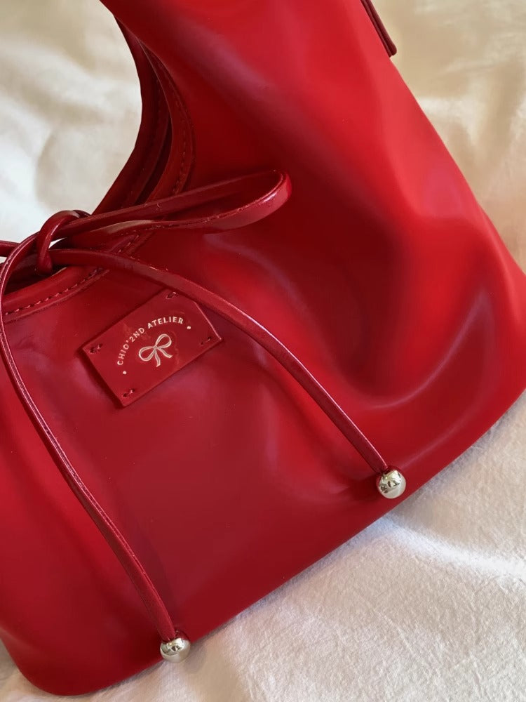 Women's Shop Owner Summer Mercerized Red Tote Bags