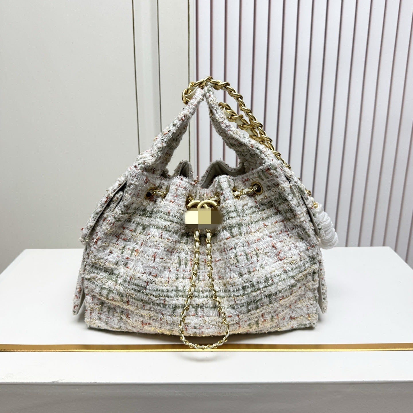 Women's Style Chain Commute Design Diamond Plaid Bags