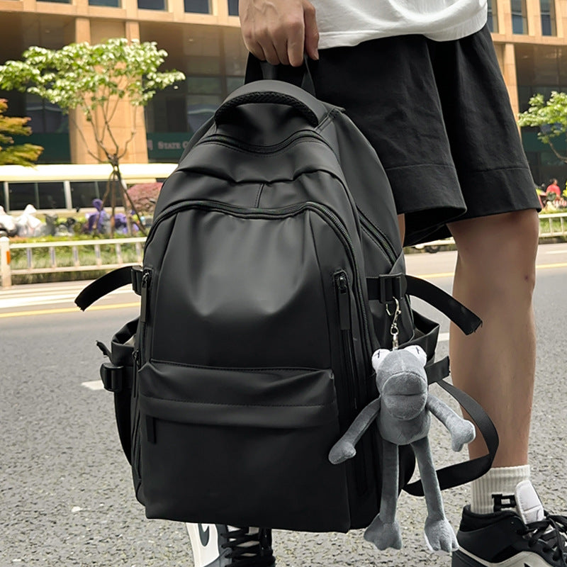 Men's Textured Waterproof Trendy Junior's Female College Women's Backpack