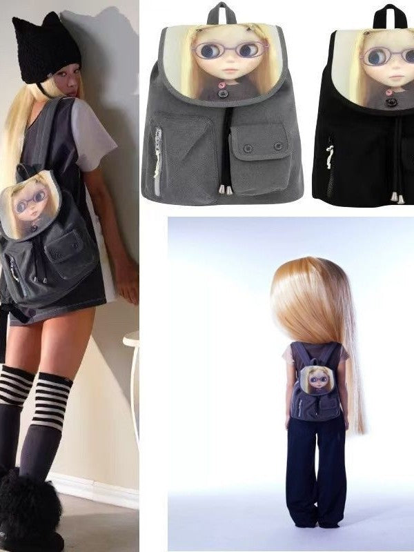 Cute Cartoon Doll For Early Spring Women's Backpack