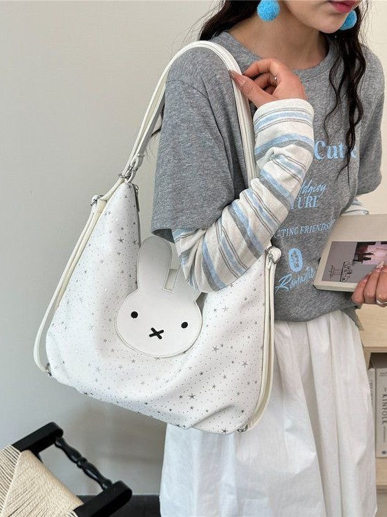 Children's Cartoon Cute Broken Star Miffy Rabbit Female Design Sweet Leisure Backpack