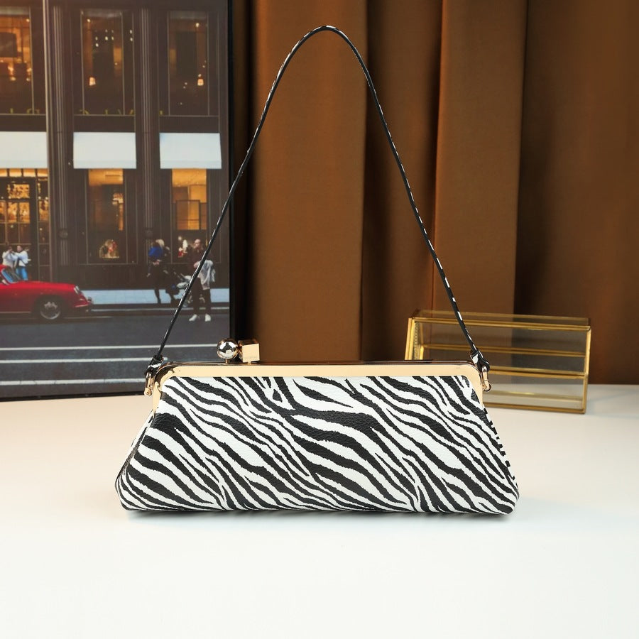 Women's Premium Ball Derby Clip Baguette Dinner Business Large Women's Shoulder Bag
