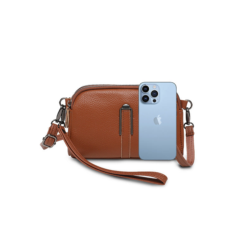 Women's Genuine Leather First Layer Cowhide Mobile Women's Messenger Bag