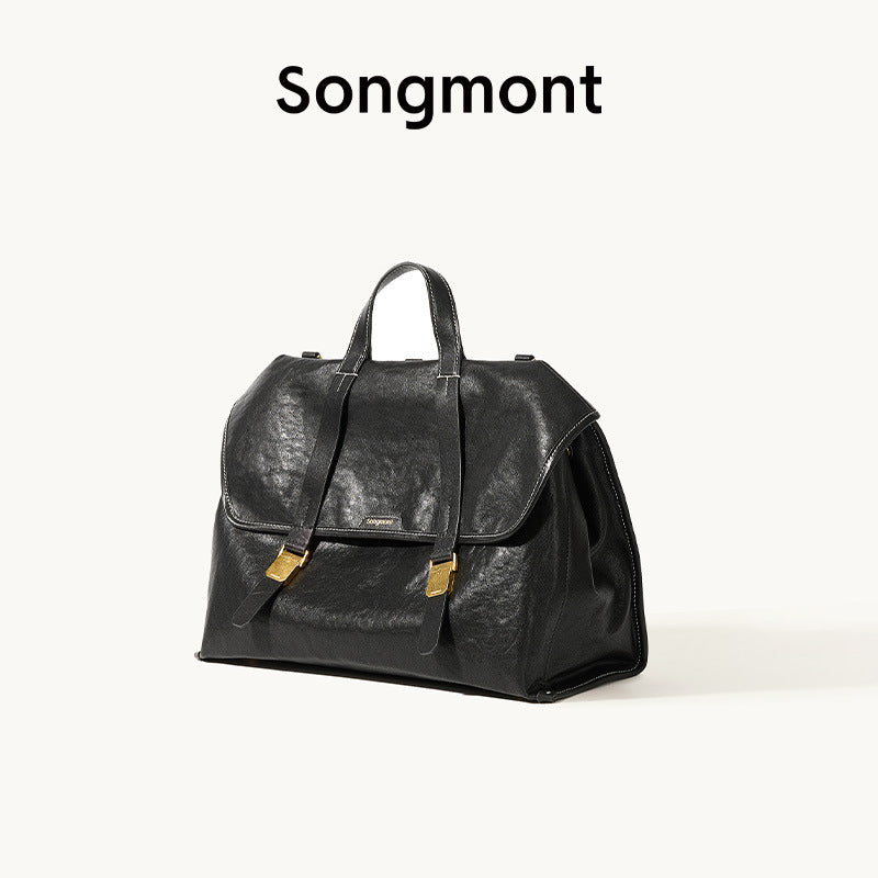 Series Genuine Leather Business Commute Large Tote Bag