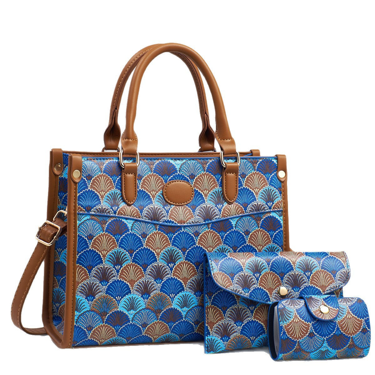 Women's Style Printed Large Capacity Textured Trendy Women's Handbag