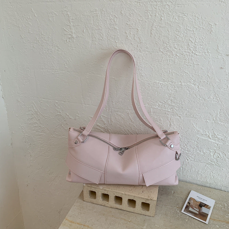 Cool Niche Motorcycle Large Capacity Retro Easy Matching Commuter Fashionable Underarm Bag