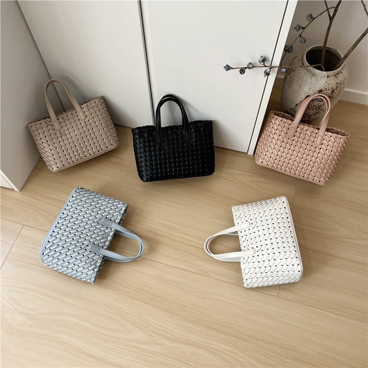 Cabinet High-grade Hand-woven Vegetable Basket Fashion Handbags