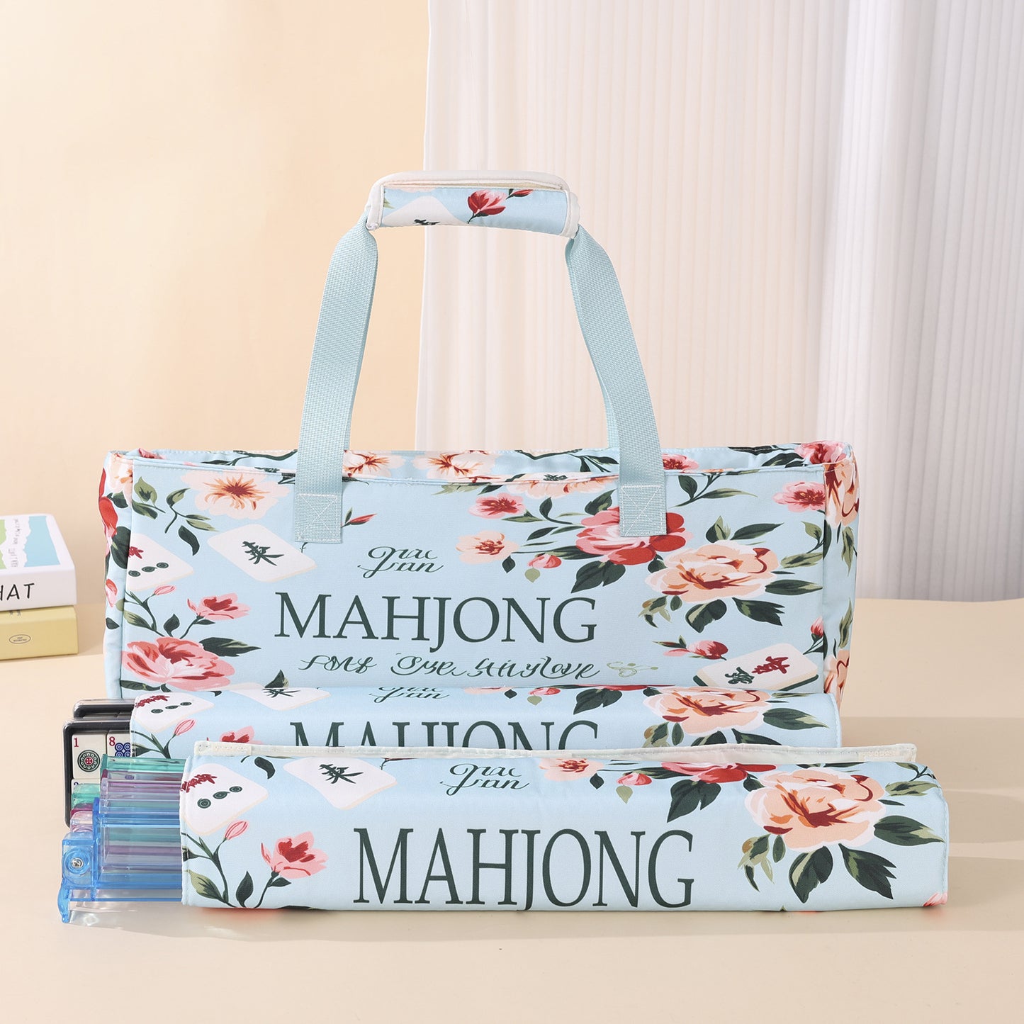 Mahjong Three-piece Large Capacity Lightweight Easy Makeup Bag