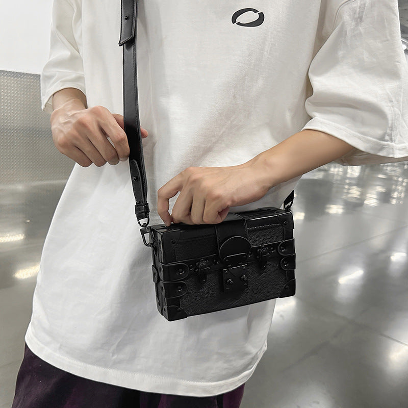 Western Two-dimensional Cartoon Box Single Street Unisex Men's Messenger Bag