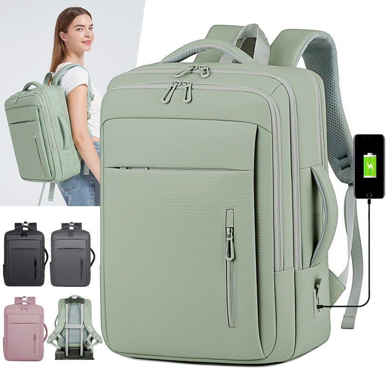 Women's High-grade Large Capacity Coverable Business Commute Leisure Backpack