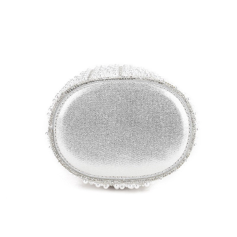 Women's Light Luxury Pearl Hand Versatile High-grade Chain Bucket Bag