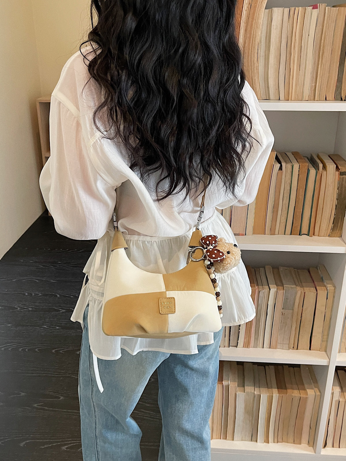 Women's Canvas Summer Retro Color Matching Fashion Women's Handbag