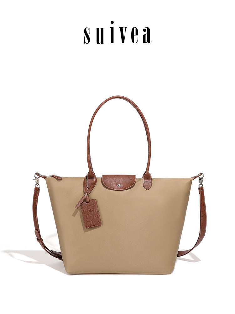 Nylon Large French Commuter Dumpling Capacity Oxford Tote Bag