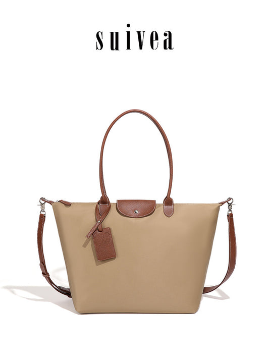 Nylon Large French Commuter Dumpling Capacity Oxford Tote Bag