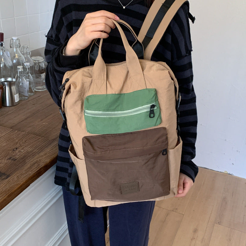 Style Korean Trendy Unisex Simple For Backpacks
