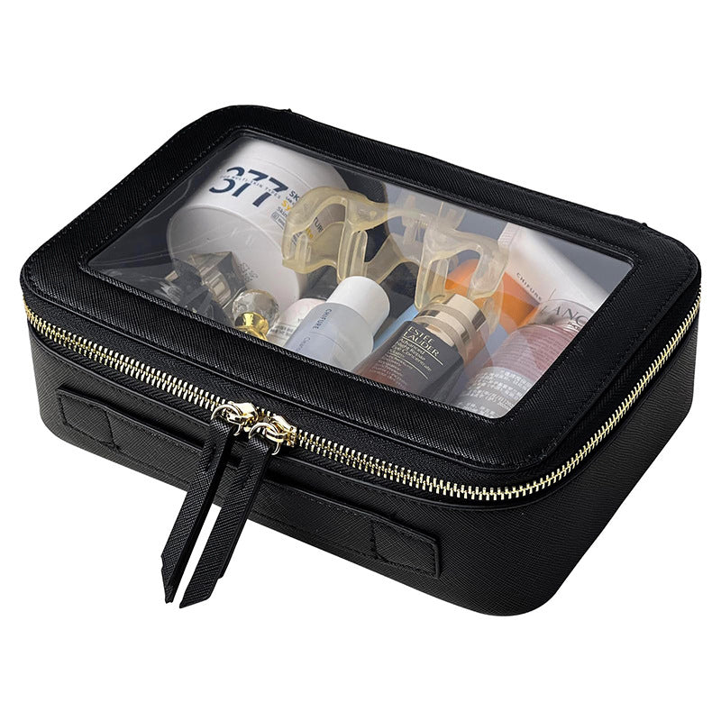 Wet Separation Portable Leather Wash Large Capacity Transparent Bags