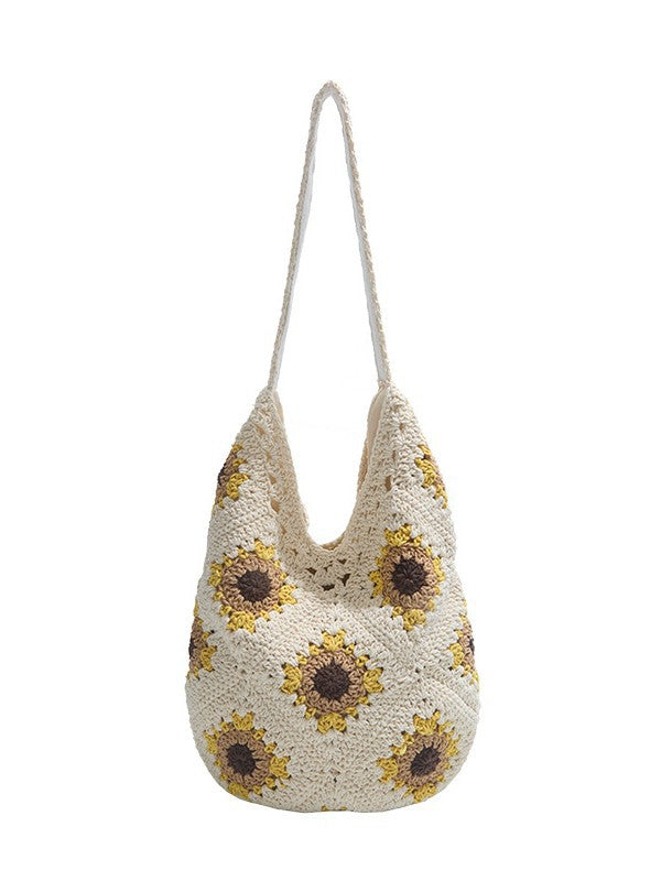 Women's Hollow Large Capacity Woven Hand-woven Tote Bag