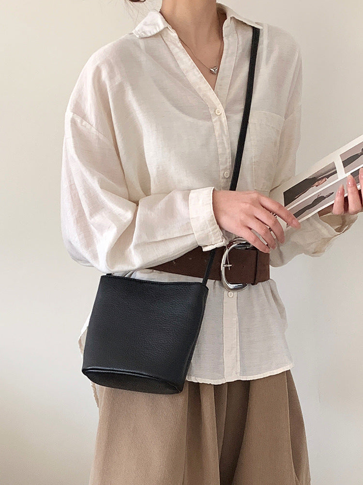 Women's Style First Layer Leather Genuine Soft Bags