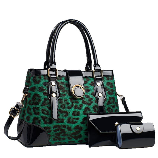 Vintage Patent Leather Large Capacity Personalized Bags