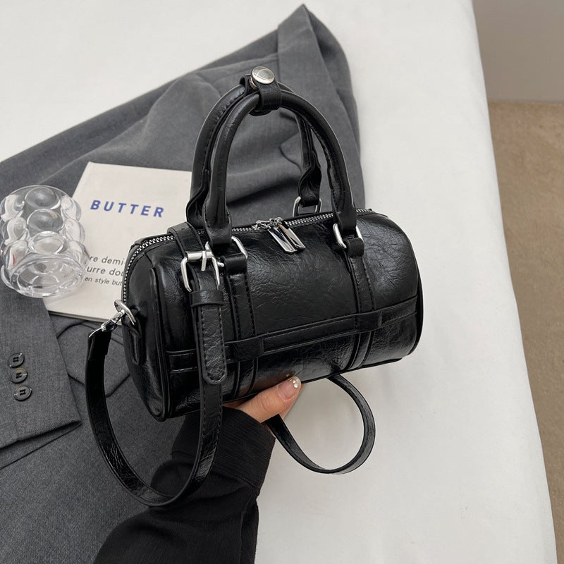 Women's Fashion Hand Carrying Bowling Summer Simple Pleated Niche Bags