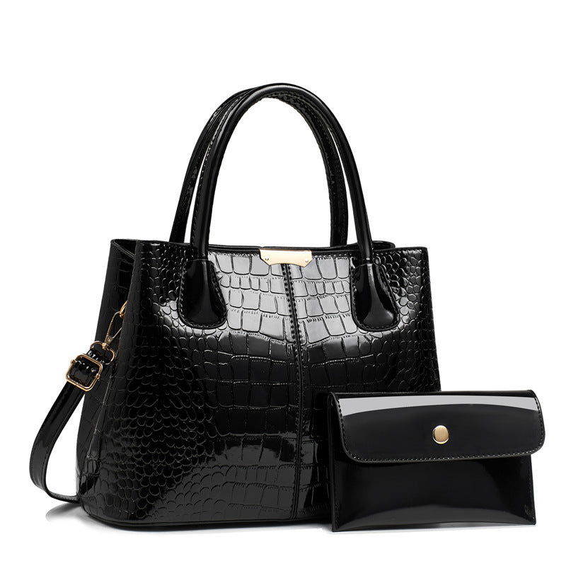 Comfortable Fashion Crocodile Pattern Single Female Handbags