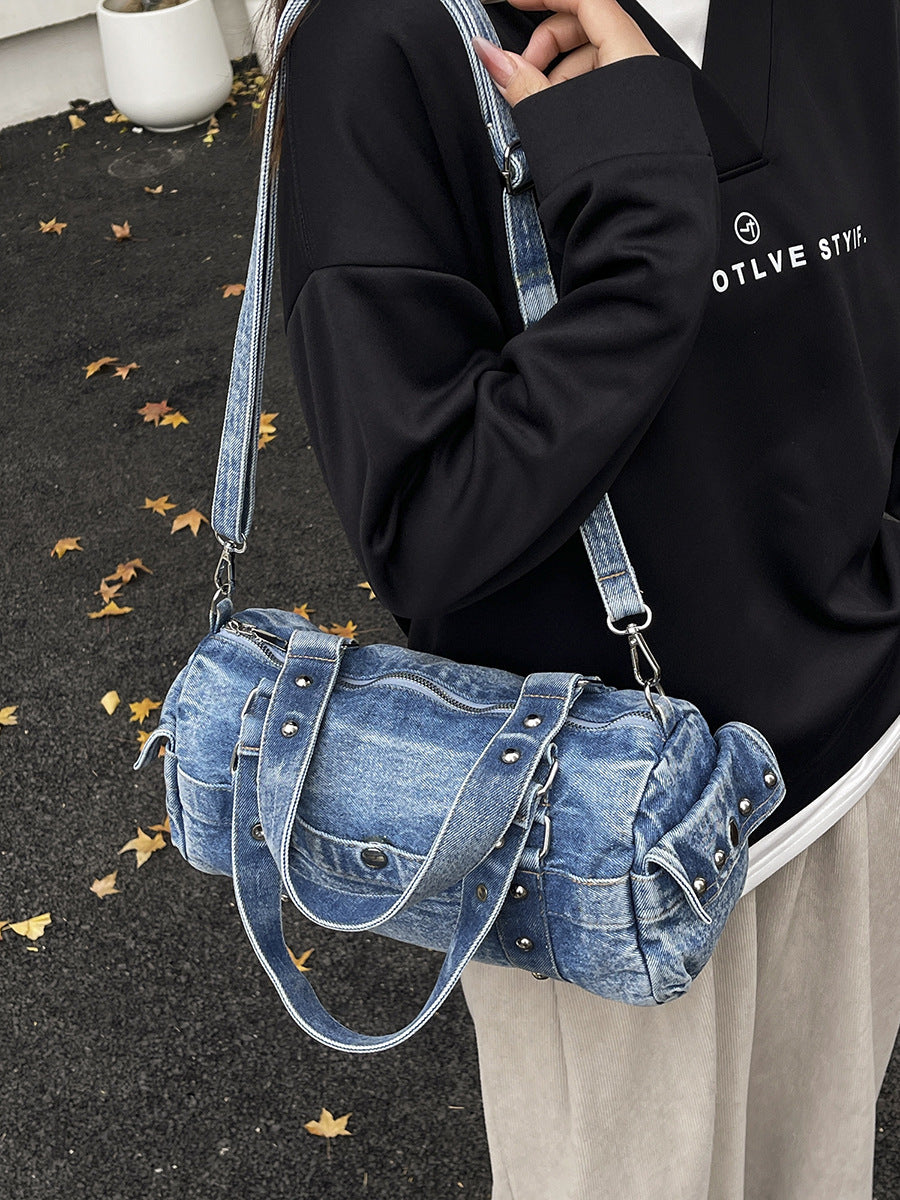 Women's Denim Large Capacity Versatile High Quality Women's Shoulder Bag