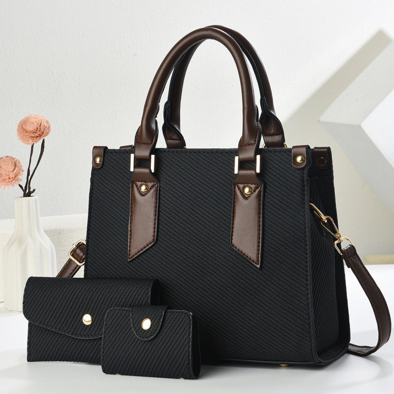Classy Beautiful Women's Three-piece Big Fashion Women's Shoulder Bag