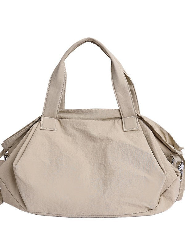Women's Portable Korean Cloth Nylon Drawstring Bucket Bags