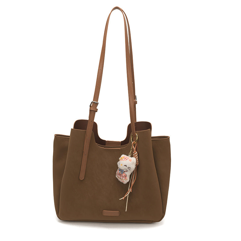 Women's Frosted Large Capacity Totes Retro Fashion Bags