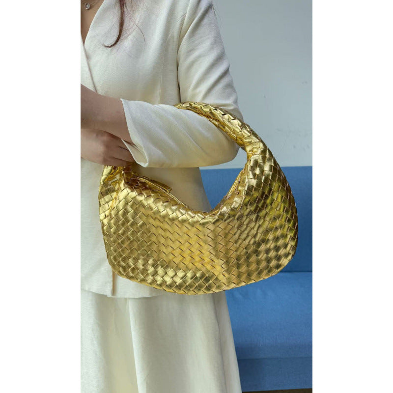 Knotted Woven Portable Underarm Fashion Large Bags