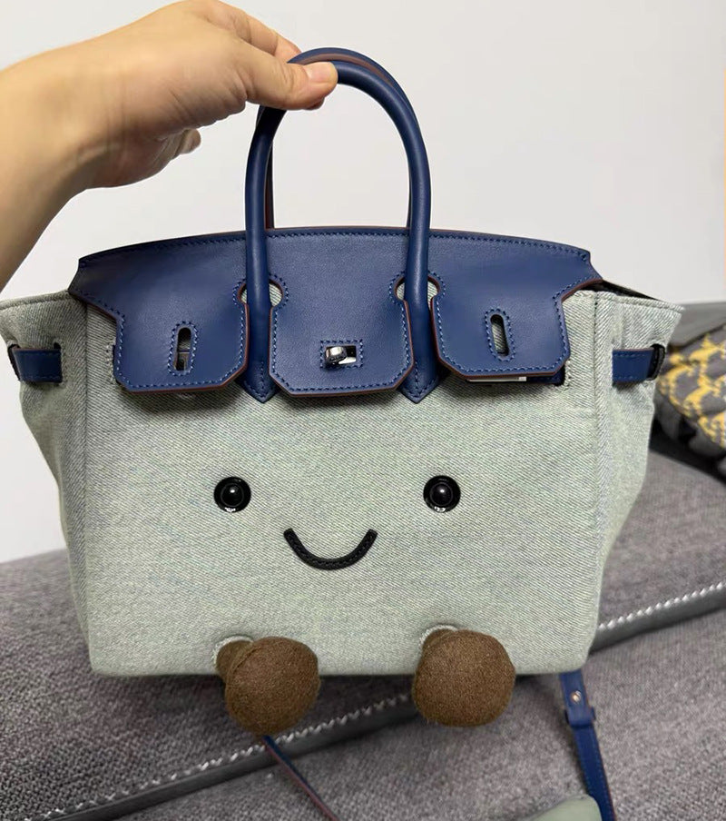 Design Style Doll Knock Cute Plush Women's Handbag