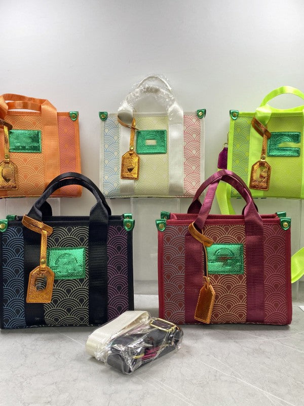 Women's Spring Color-matching High-grade Large Capacity Commuter Handbags