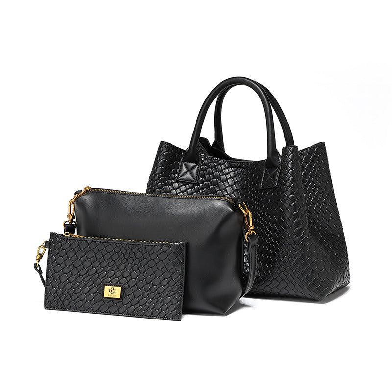 Women's Woven For Large Capacity Three-piece Set Simple Bags