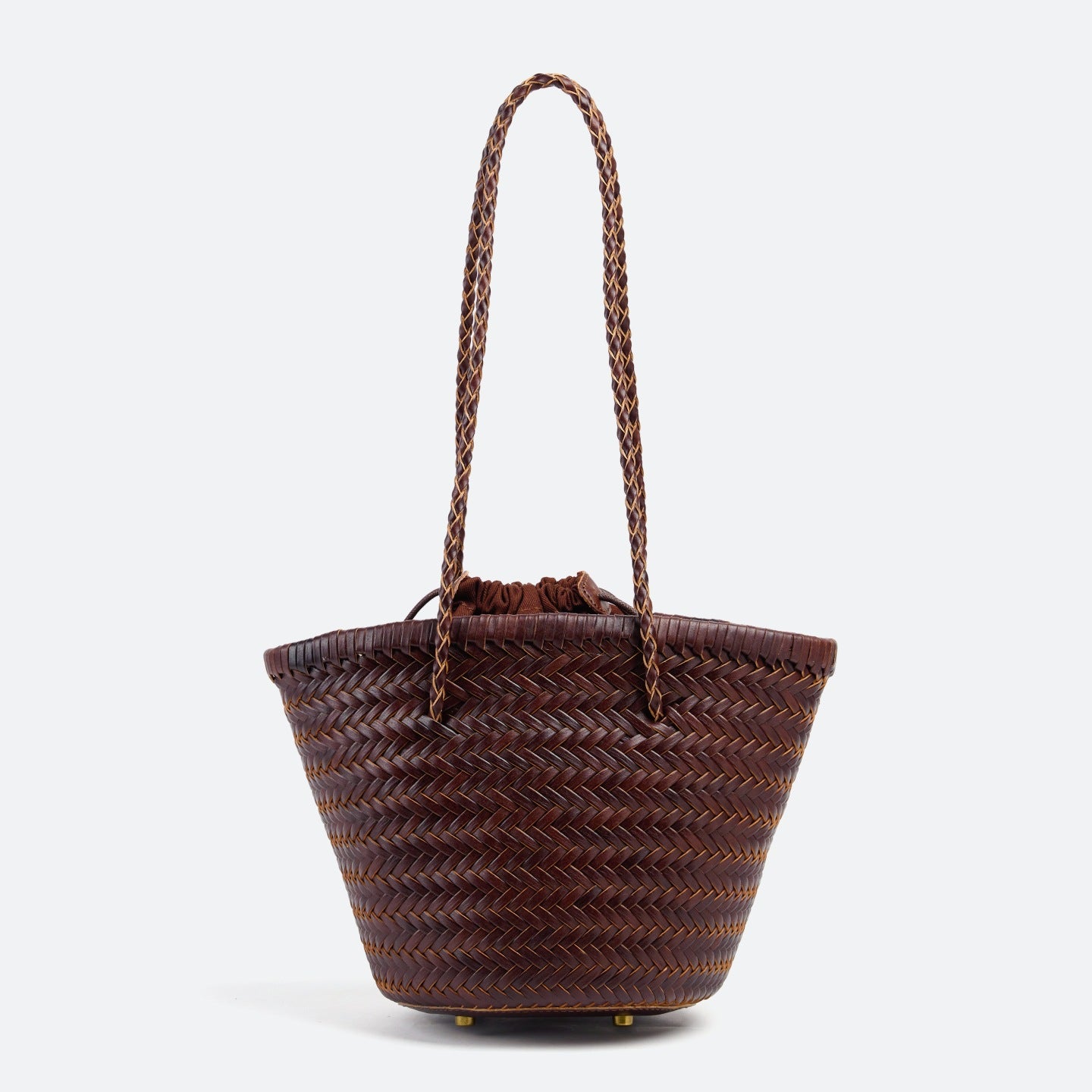 Leather Handmade Woven French Style Retro Bags