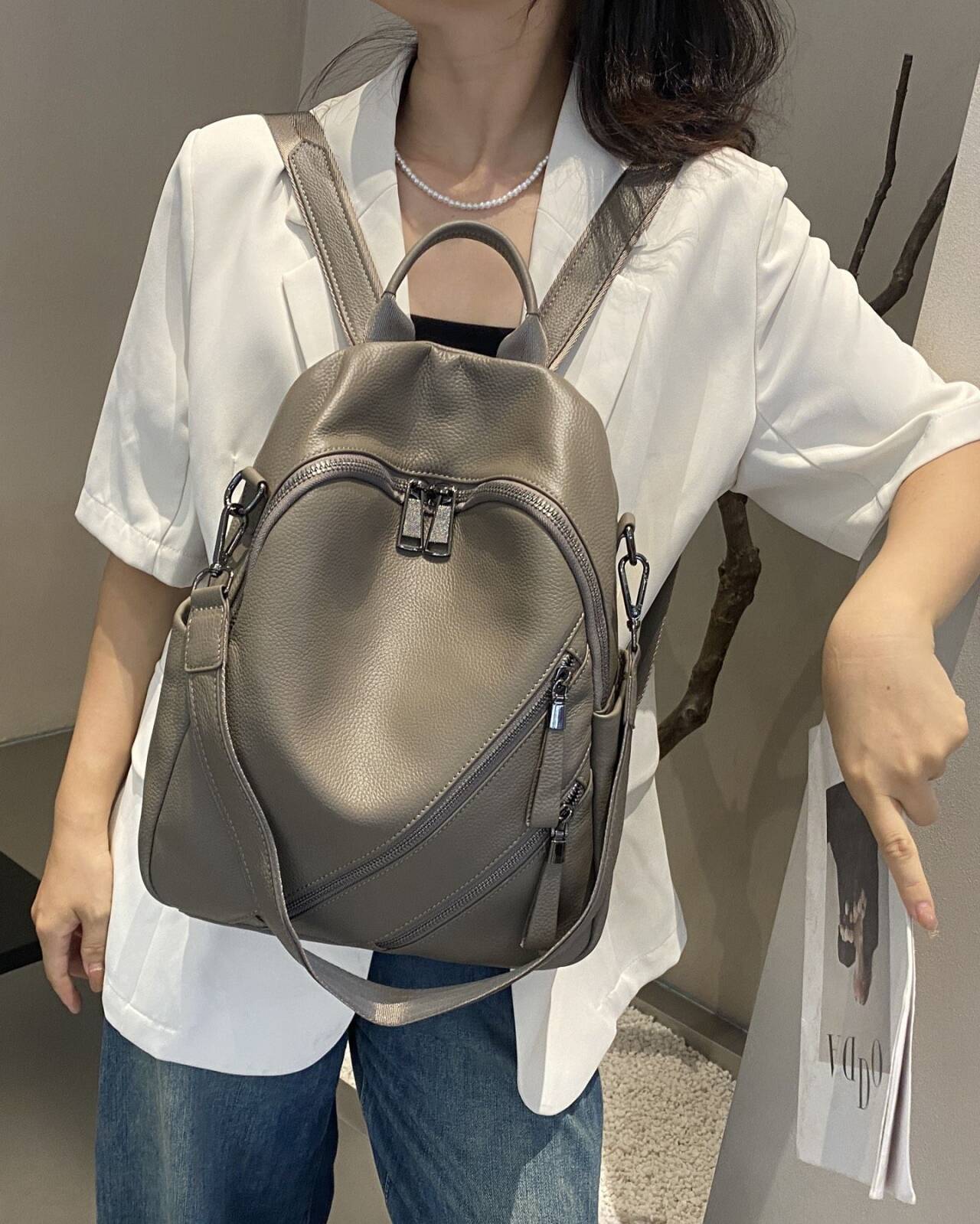 Women's Lightweight Mini Design Soft Leather For Bags