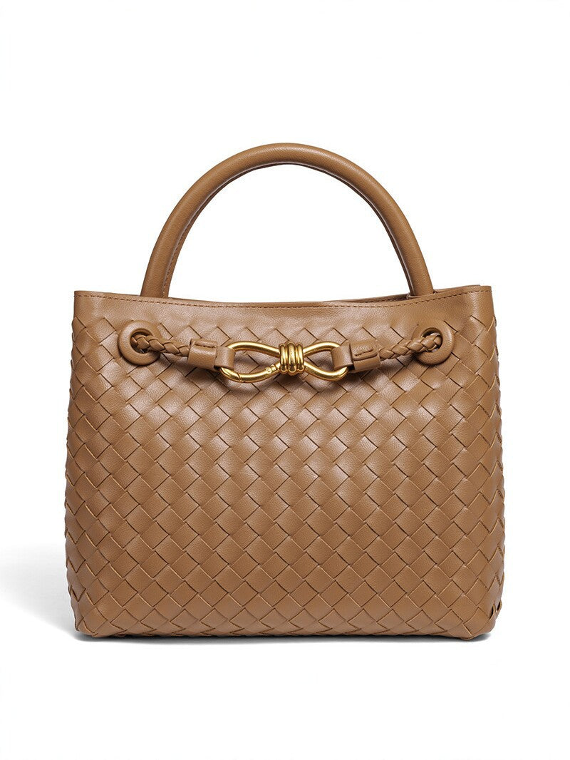 Women's Horizontal Versatile Bow Design String Clip Handbags