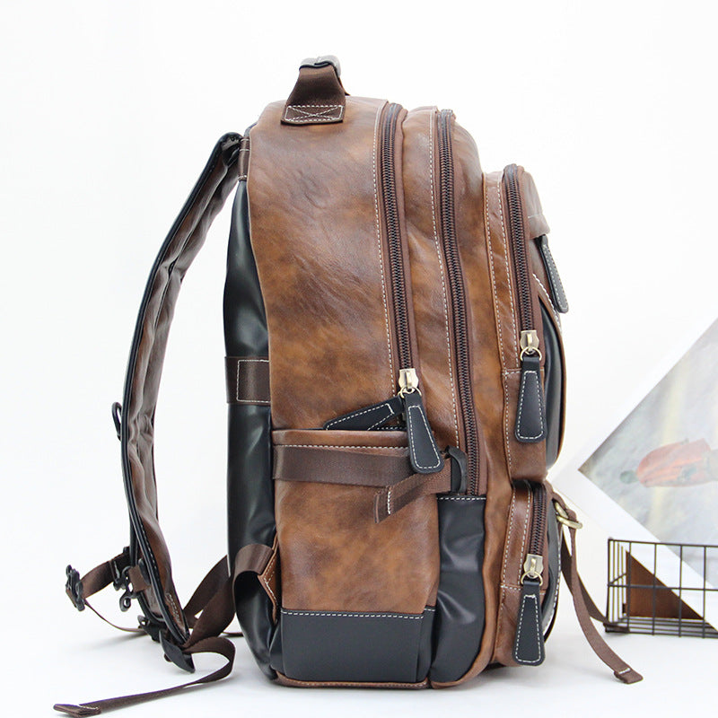 Men's Computer Korean Style Personality Large Capacity Business Trip Leisure Backpack