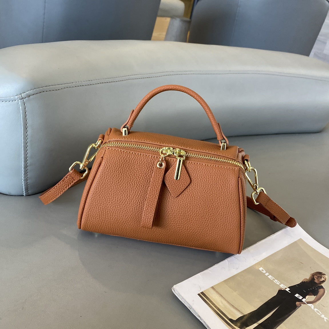 Women's Genuine Leather Elegant Retro Simple Classic Women's Shoulder Bag