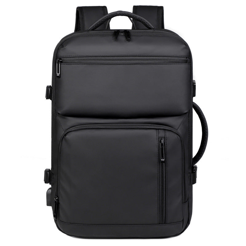 Men's Opening Closing Scalable Computer Printing Large Business Backpack